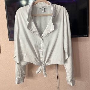 Forever 21 silk crop top